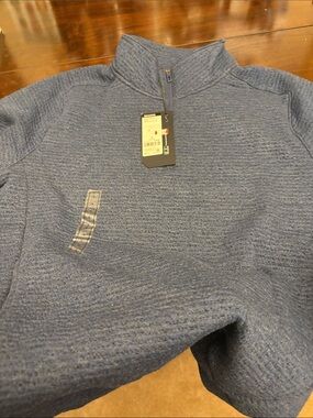 VRST Men's Half-Zip Knit Sweater Pullover - Blue